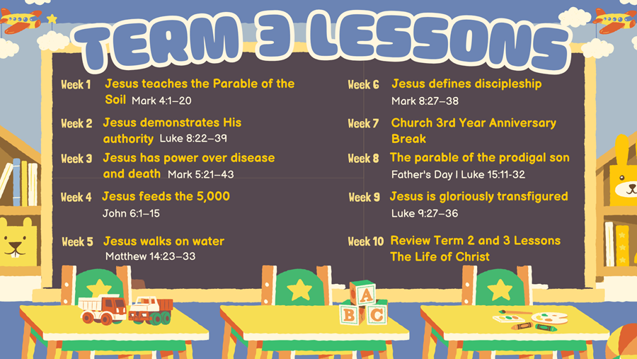 Sunday School Term 3 Lessons